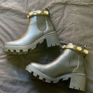 Steve Madden Amulet Black Booties